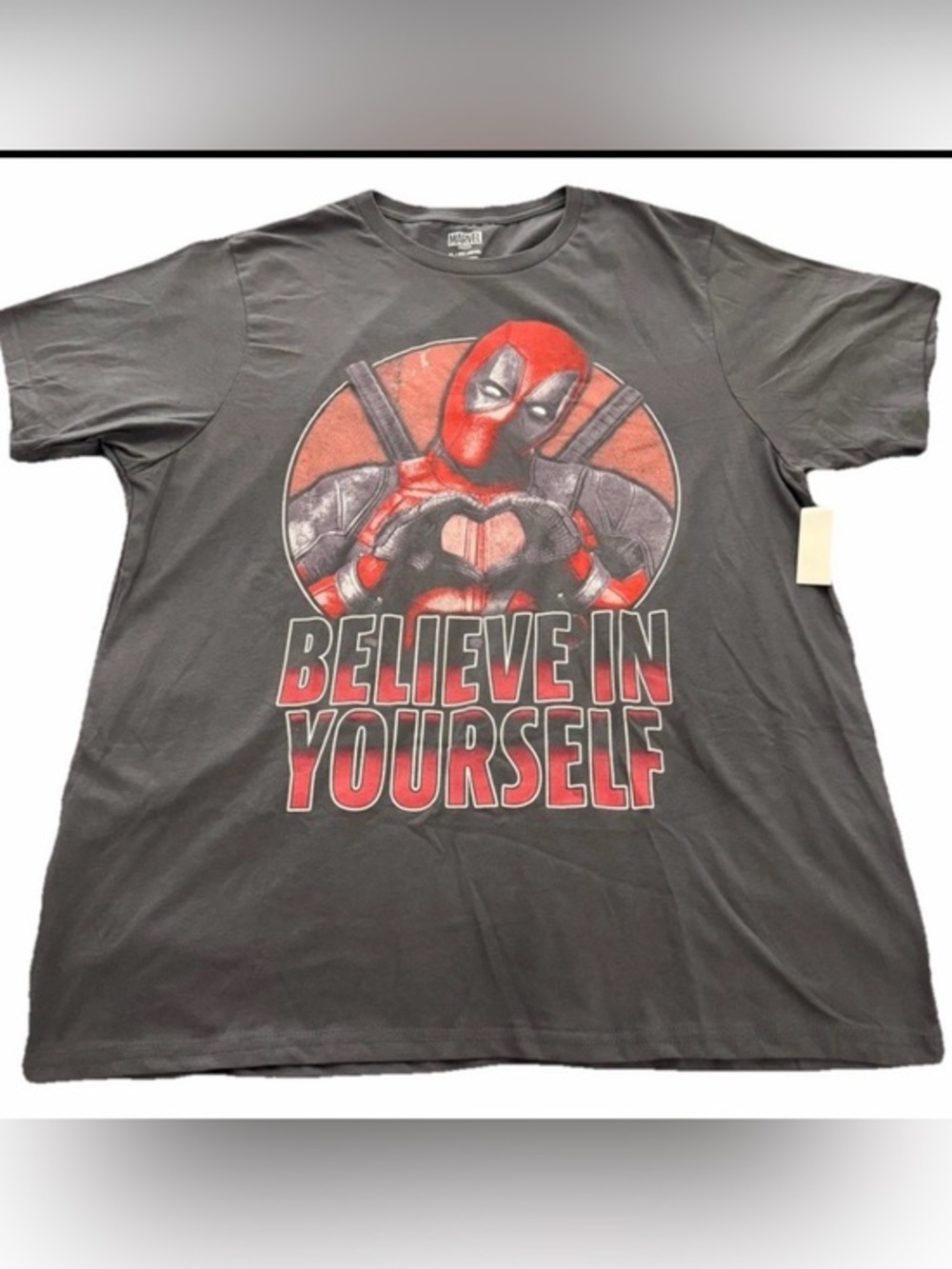 Marvel Black Tee with White Marvel Logo